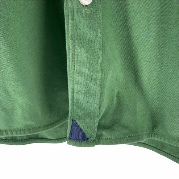 Untuckit green knit long sleeve button down top M - Picture 8 of 12